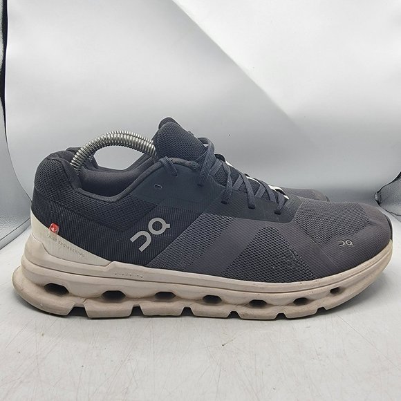 On Cloud Cloudrunner Mens Size 8.5 Black Eclipse Frost Athletic Shoes Casual - Picture 11 of 12